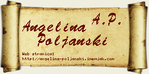 Angelina Poljanski vizit kartica